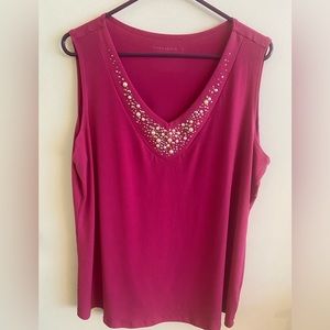 Susan Graver Pink Tank Top